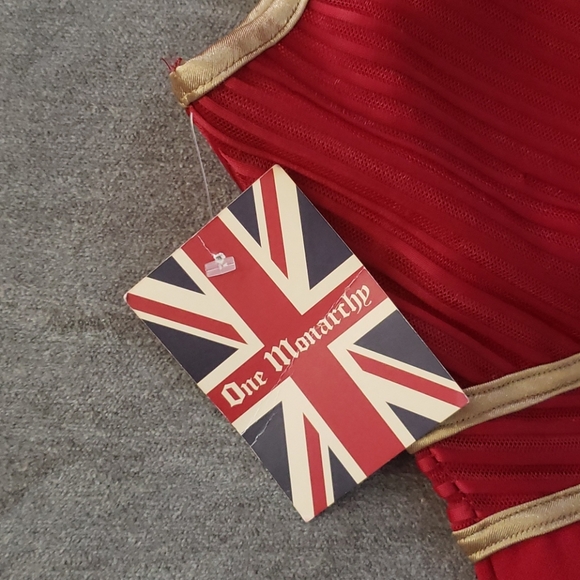 Red & Gold Dress - Picture 4 of 6